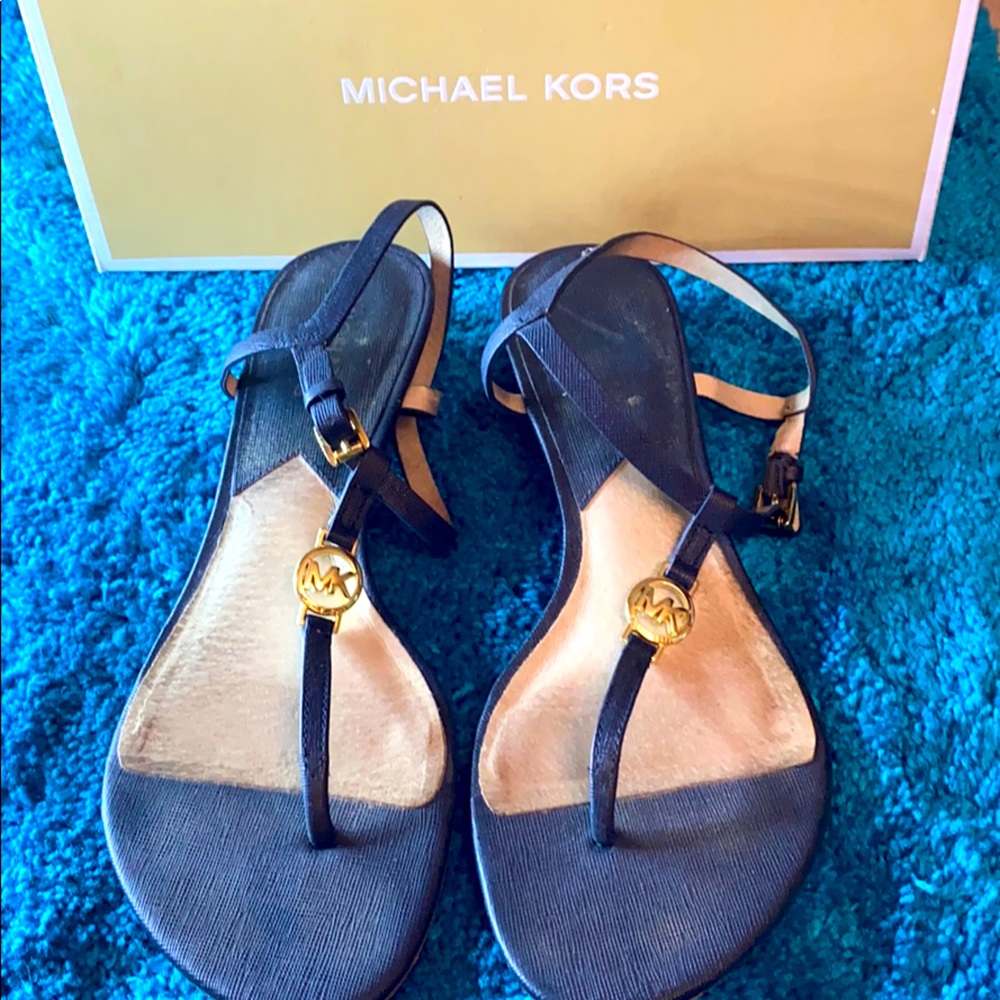 Michael Kors Navy Blue Sandals